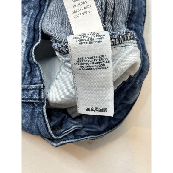 True Religion Girls Sz 14 Joey Shorts Denim Distressed Embroidered Jean Kids - Picture 5 of 16